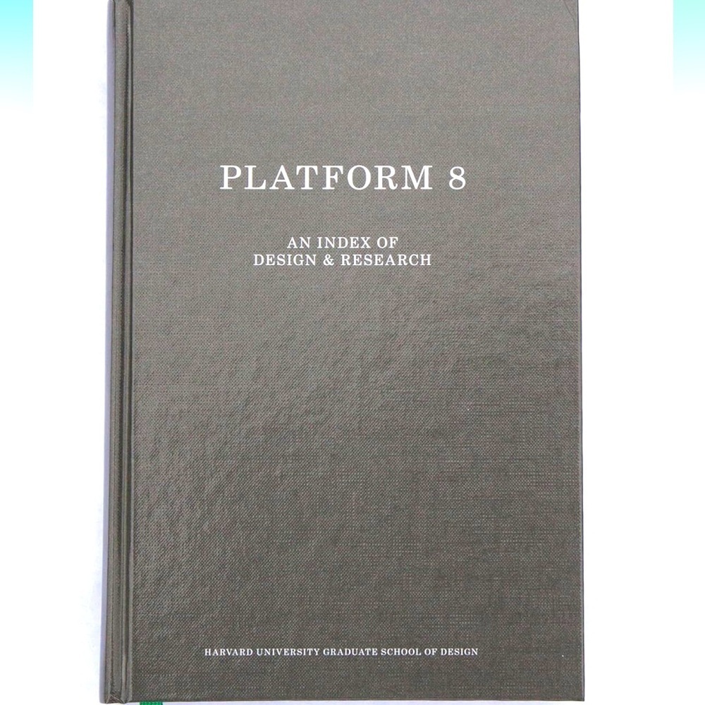 GSD Platform 8: An Index of Design & Research hardcover book New